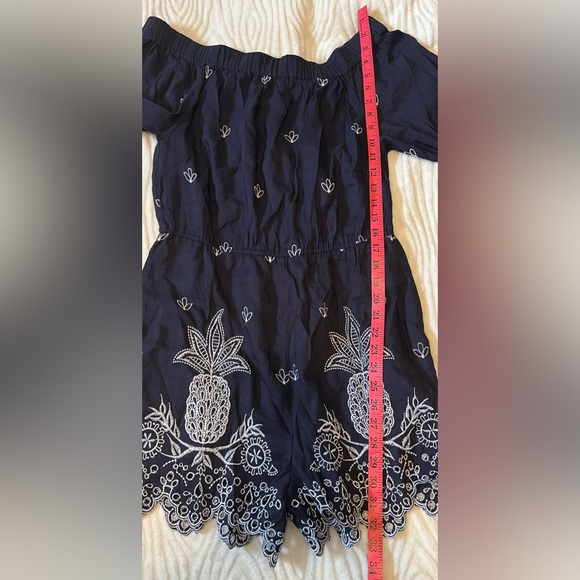 Farm Rio Jackie Embroidered Shorts Romper Size Small - Picture 10 of 14